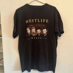 WESTLIFE THE TWENTY Tour Band T-shirt